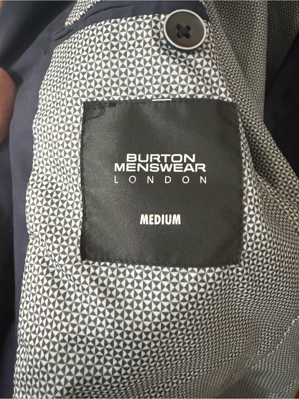 Burton Dark Navy Single-Breasted Blazer/sports coat - Picture 2 of 5